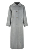 Amelia Coat - Dark Grey Stripe