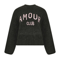 Amour Club Knit - Charcoal Mel.