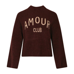 Amour Club Knit - Wine Beige