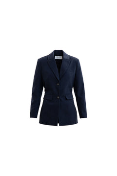 Andrea Blazer - Navy Herringbone