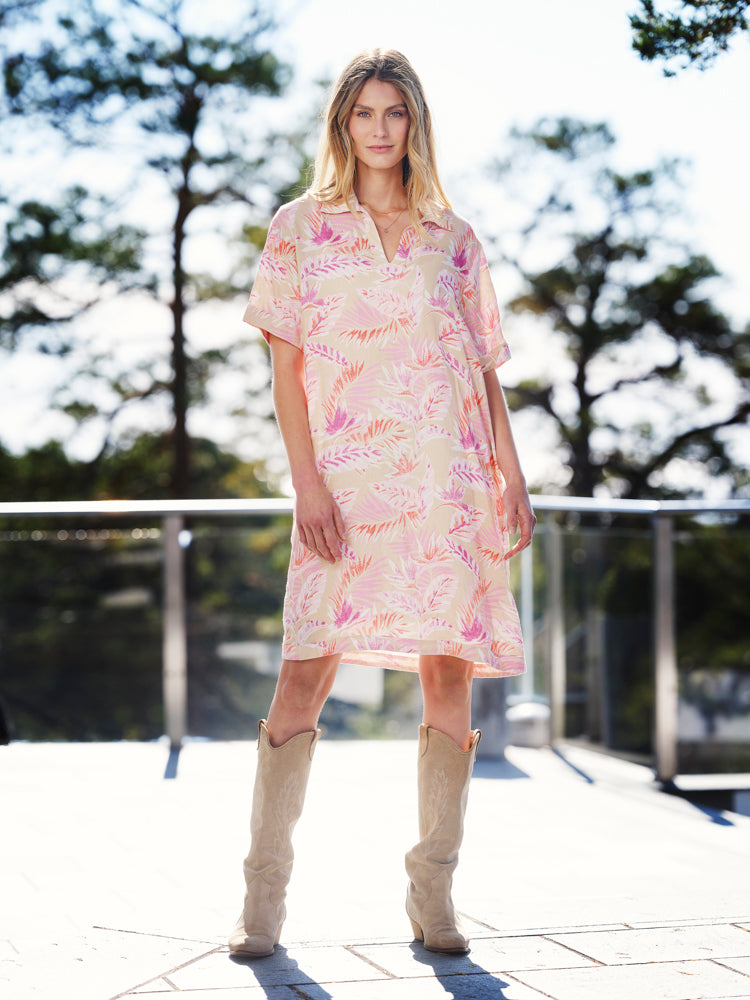 Lillian Dress - Tropical Pink
