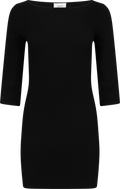 Anni Knit Sleeve Mini Dress - Black