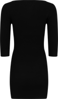 Anni Knit Sleeve Mini Dress - Black