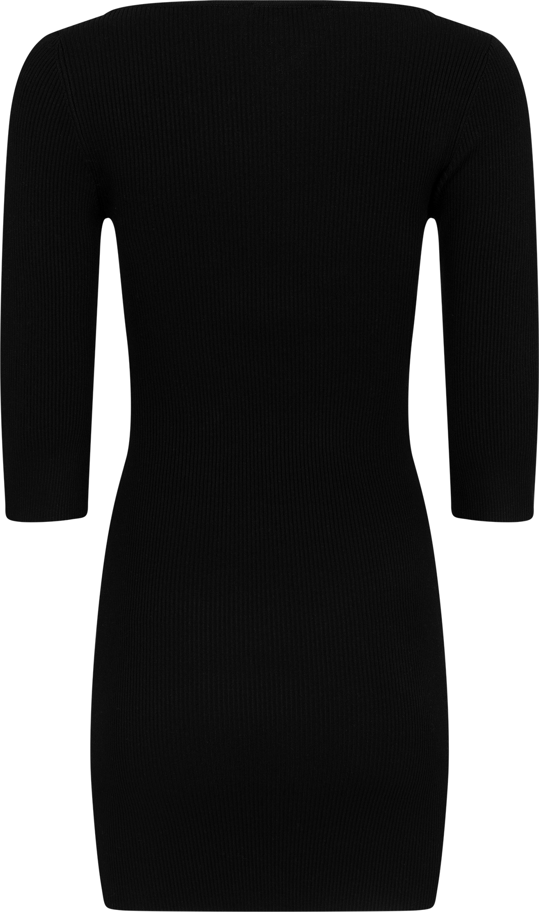 Anni Knit Sleeve Mini Dress - Black