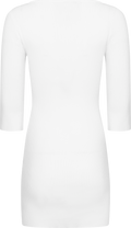 Anni Knit Sleeve Mini Dress - Off White