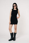 Anni Knit Mini Dress - Black