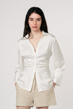 Zoe Linen Shorts - Natural