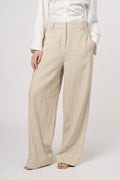 Zoe Linen Pants - Natural