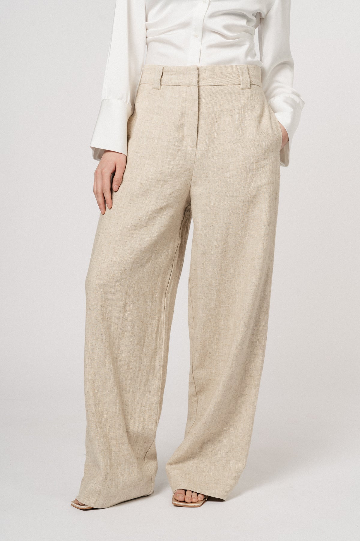Zoe Linen Pants - Natural