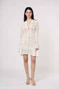 Kiki Crochet Knit Dress - White