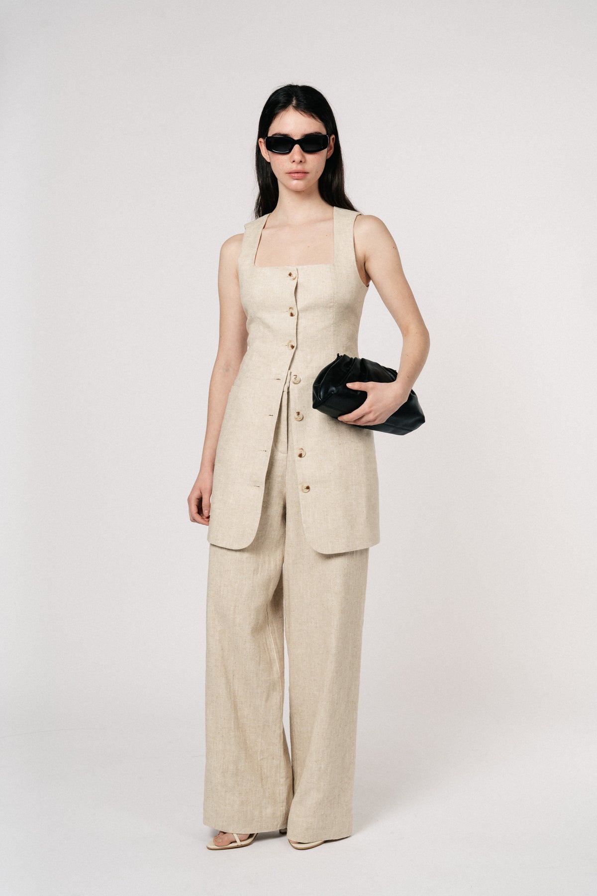 Zoe Linen Pants - Natural