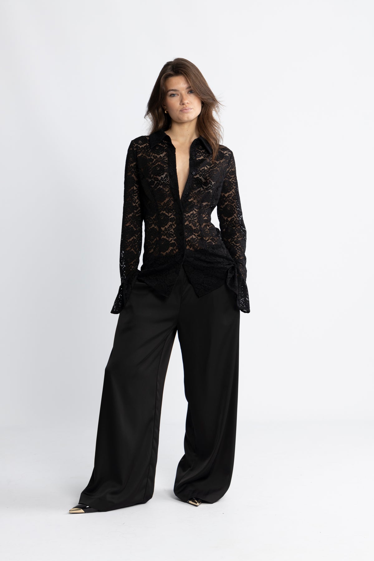Kiki Lace Blouse - Black