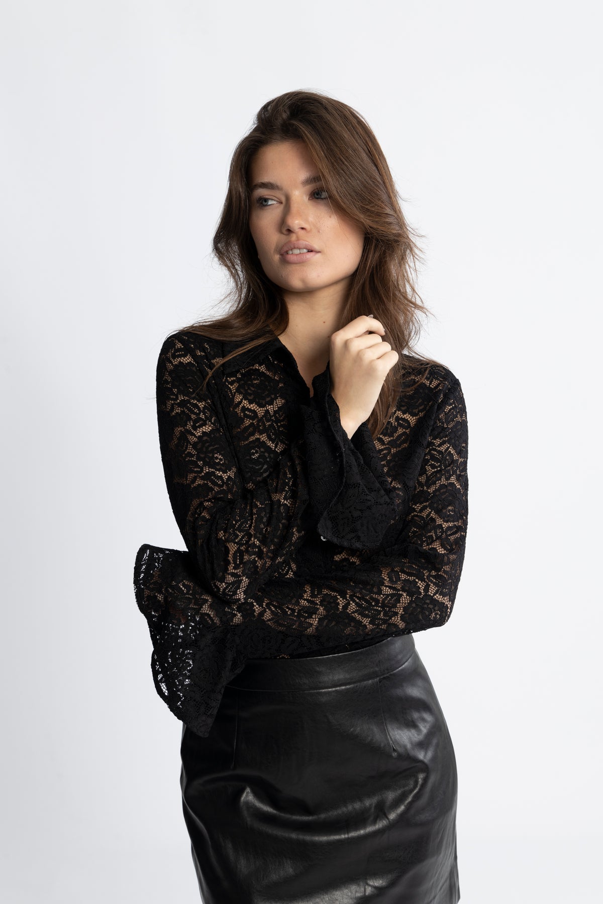Kiki Lace Blouse - Black