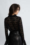 Kiki Lace Blouse - Black
