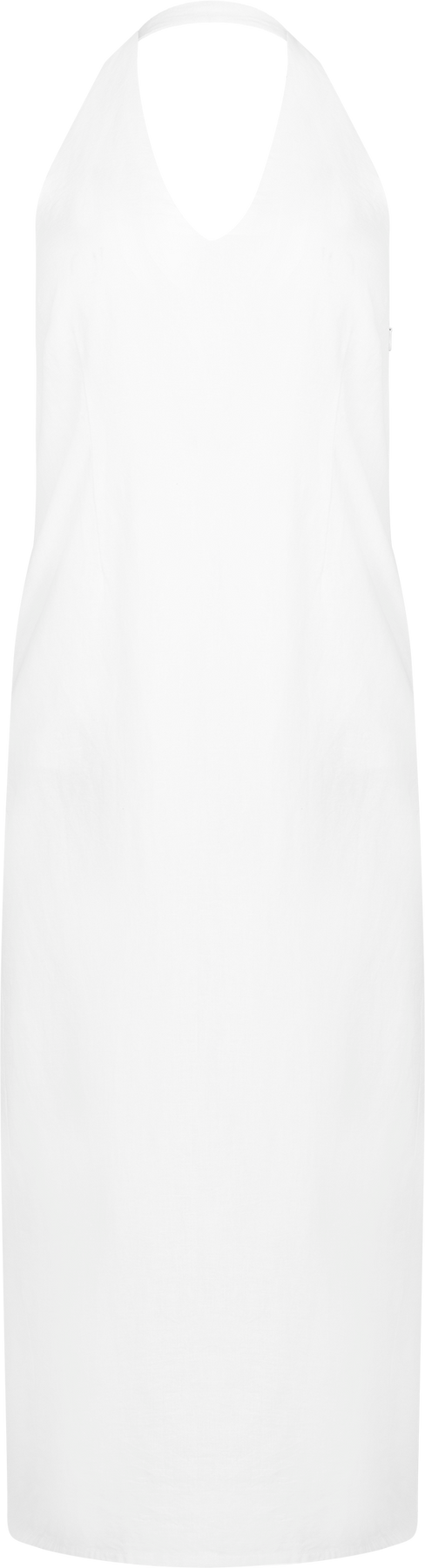Anouk Woven Halterneck-klänning - Off White