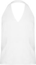 Anouk Woven Halterneck Top - Off White