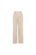 Ava Trouser Linen - Light Sand Melange