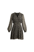 Avory Dress - Green Amber Print