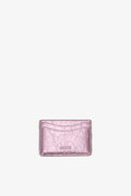Card Holder Crushed - Silver Pink