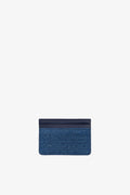 Card Holder Heart Studs - Faded Denim