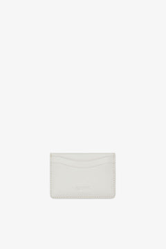Bou Card Holder With Flap Raspberry Print - Egret