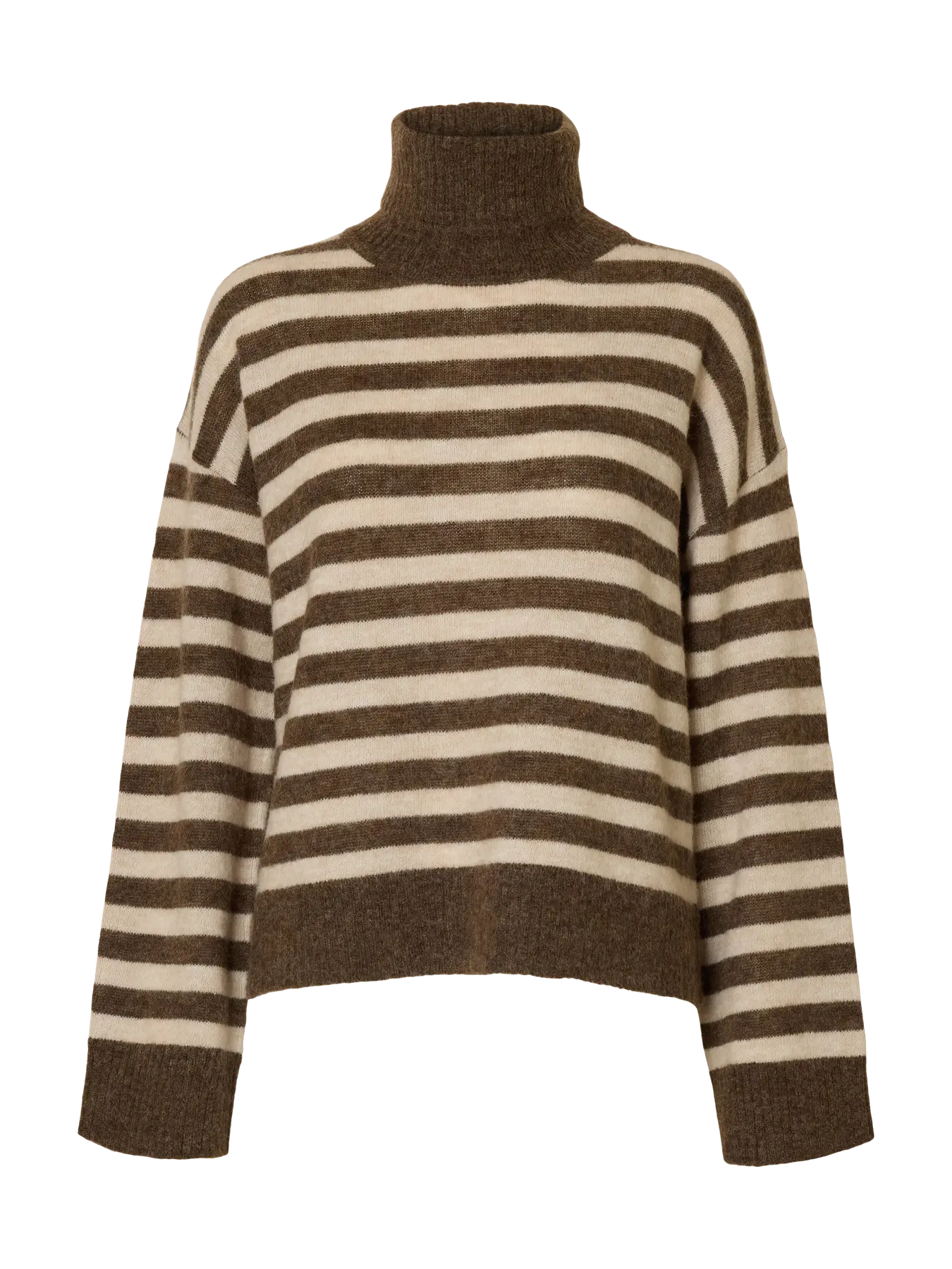 Lulu Ls Knit Roll Neck - Dachshund Birch