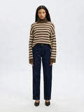 Lulu Ls Knit Roll Neck - Dachshund Birch