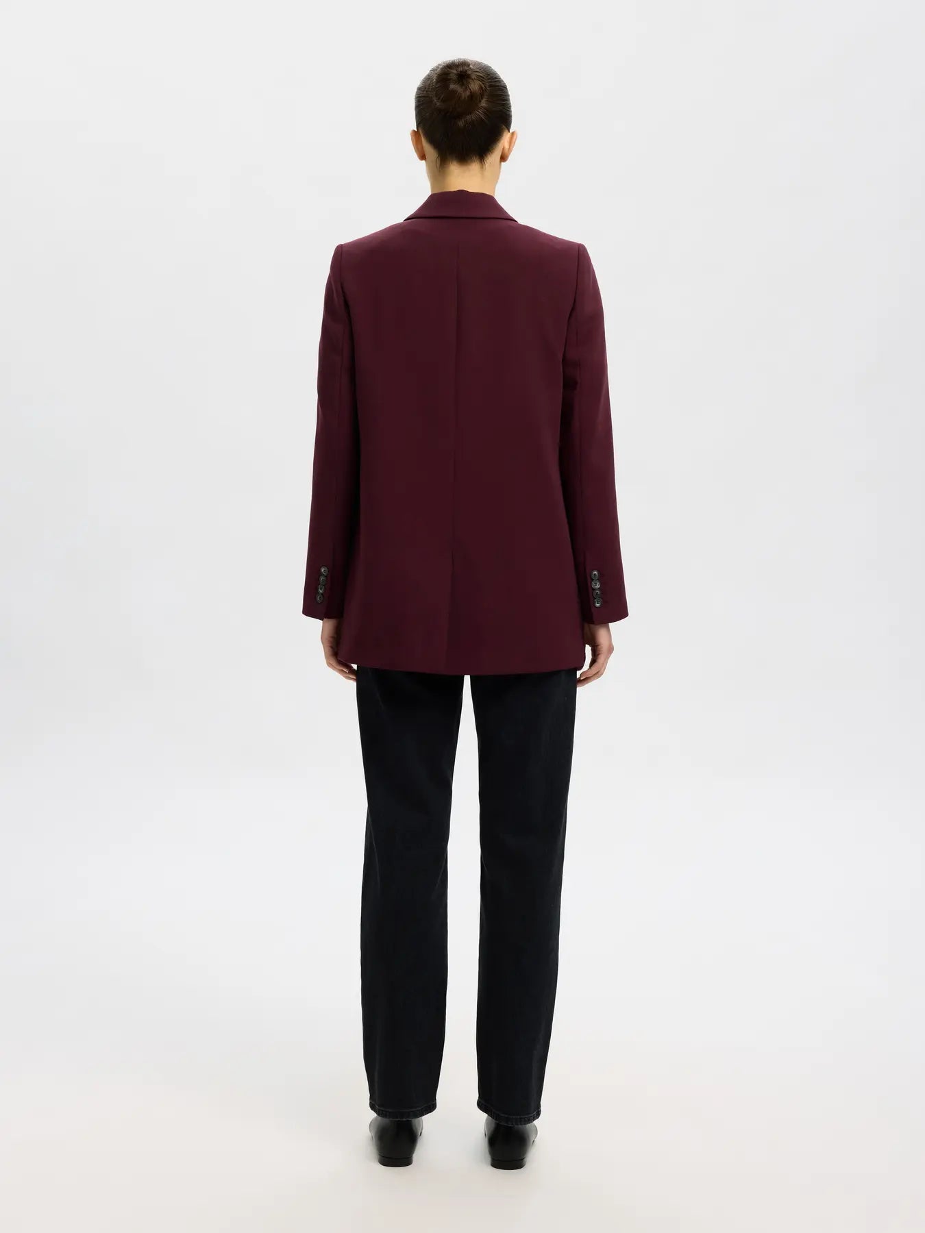 Rita Ls Relaxed Blazer - Fig Melange