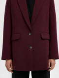 Rita Ls Relaxed Blazer - Fig Melange