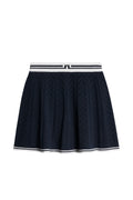 Pamela Pointelle Stickad Kjol - JL Navy