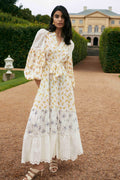 Cotton Slub Shirt Dress - Flower Combo