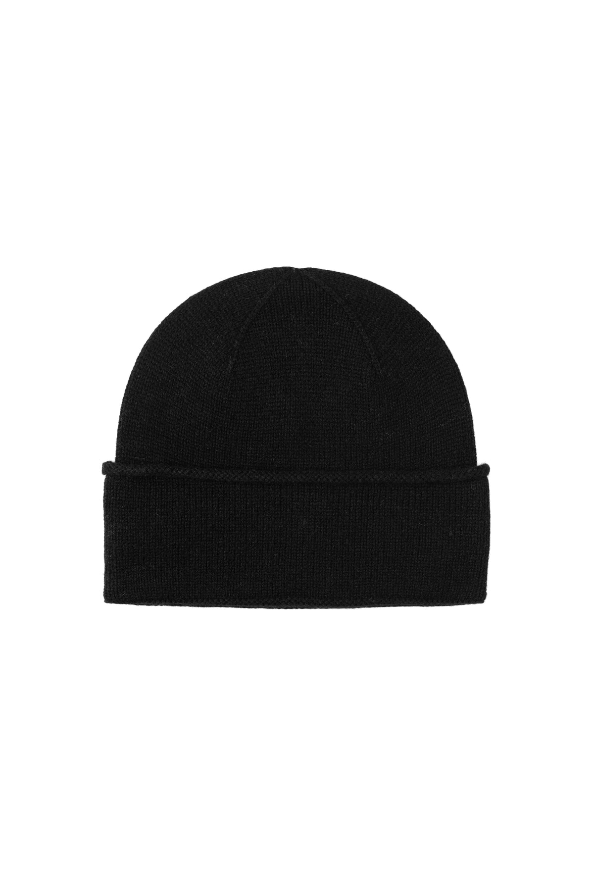 Marseille Turnup Beanie - Jet Black