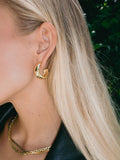 Bold Dome Hoops - Guld