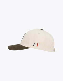 Baseball Cap Suede II - Ivory/Olive Night
