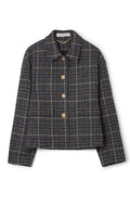 Becky Checked Jacket - Grey Mel Check