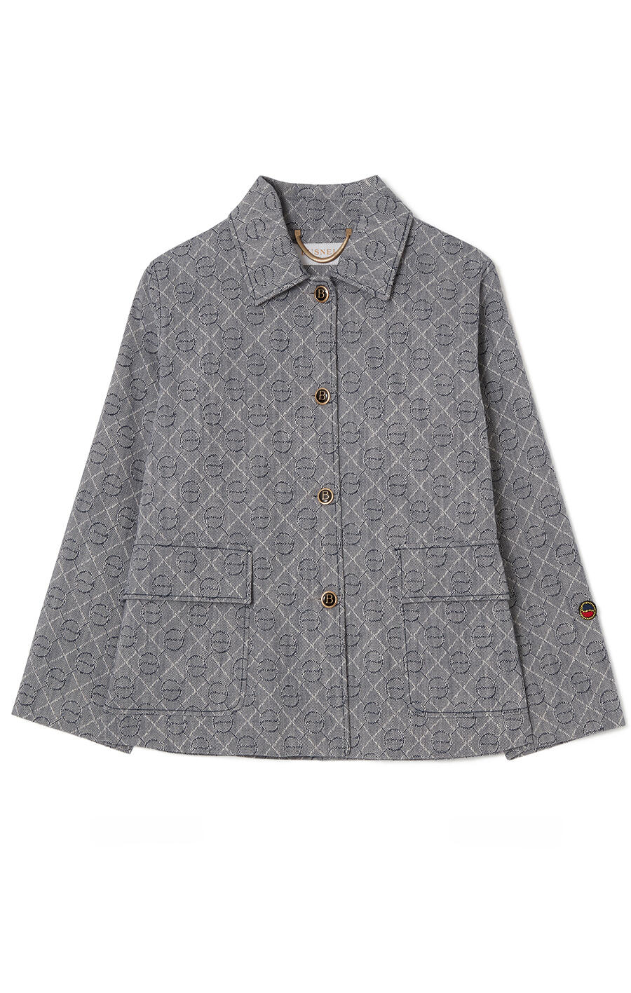 Becky Denim Jacket - Denim Logo