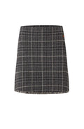 Bessie Skirt Checked - Grey Mel Check