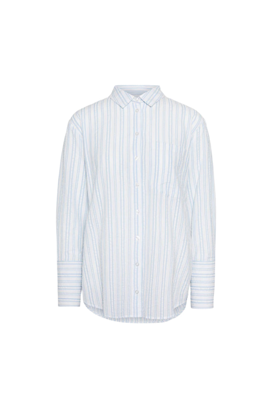 Bibi Crepe Shirt - Ljusblå