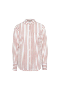Bibi Crepe Shirt - Terracotta