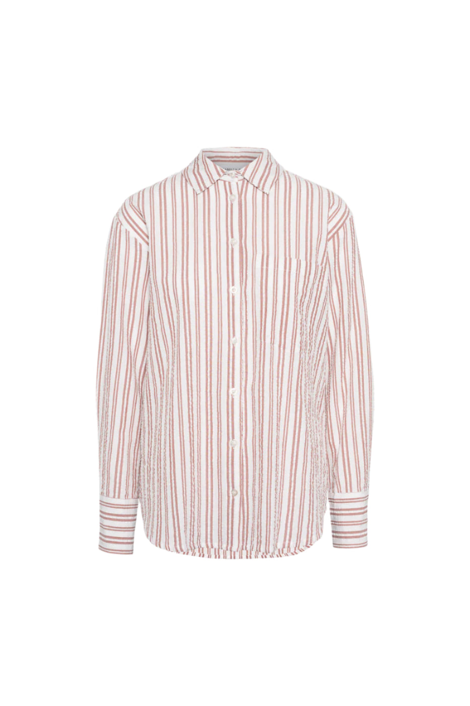 Bibi Crepe Shirt - Terracotta