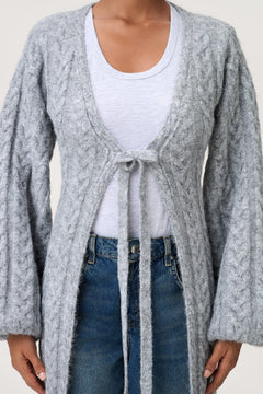 Biella Cardigan - Grey Melange