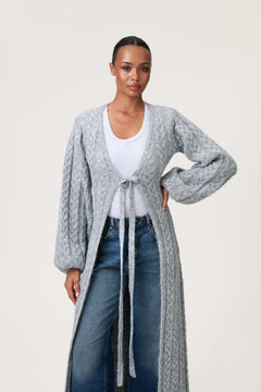 Biella Cardigan - Grey Melange