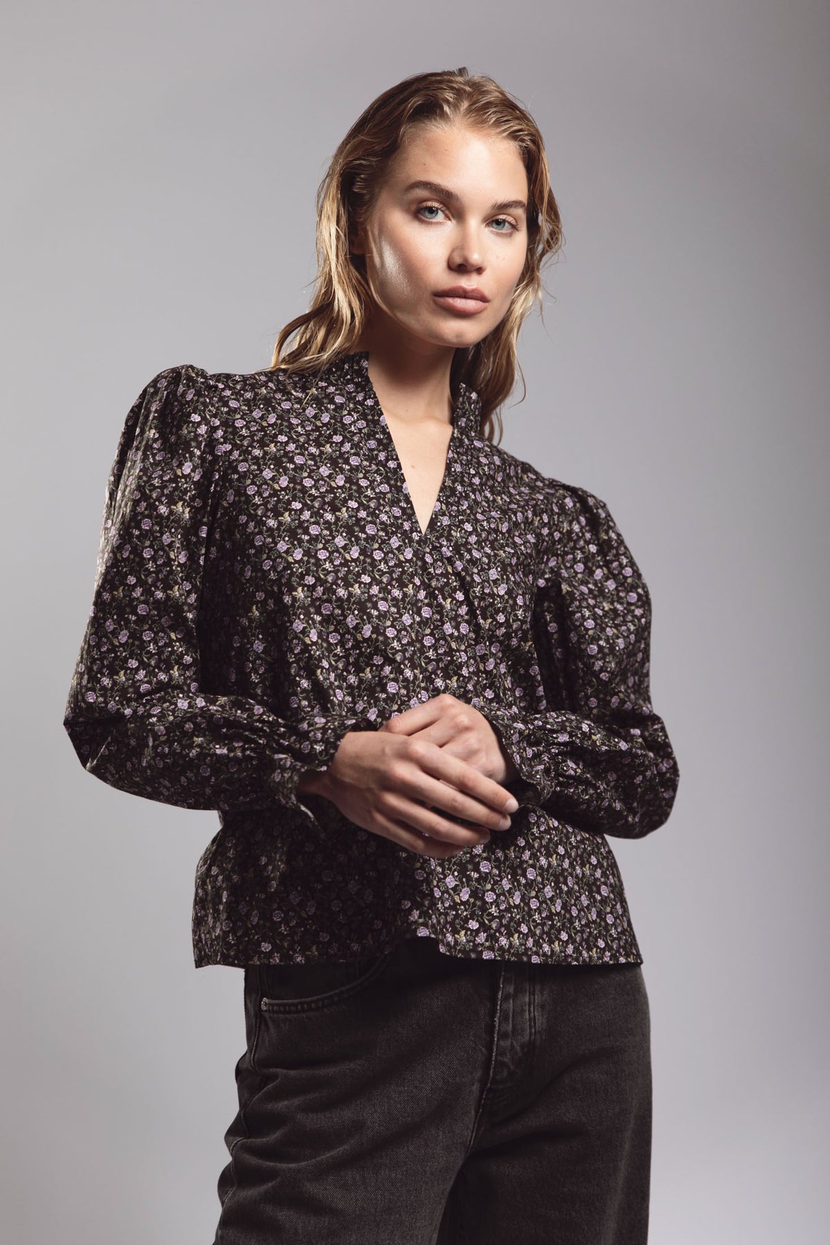 Jenny Blouse - Lilac Hazel Print