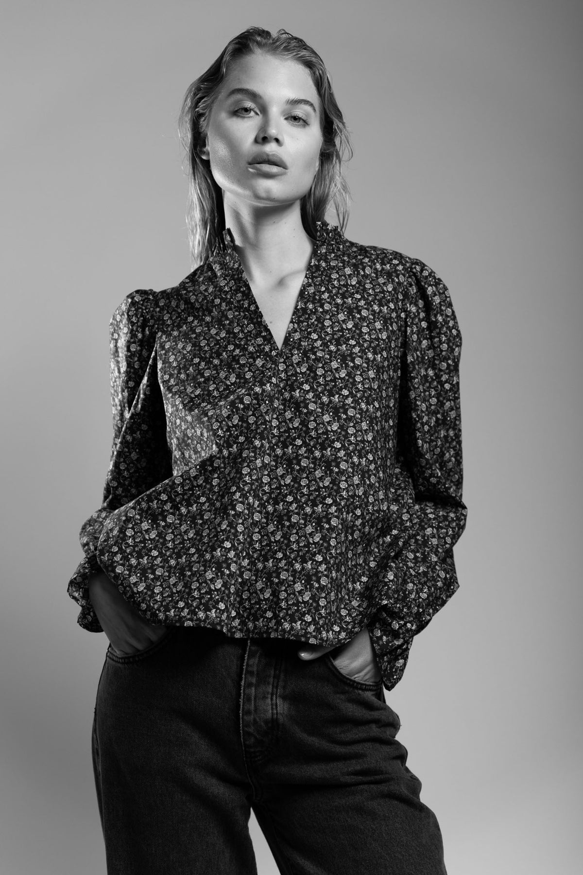 Jenny Blouse - Lilac Hazel Print