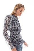 Anneli Blouse - Blue Dawn Print