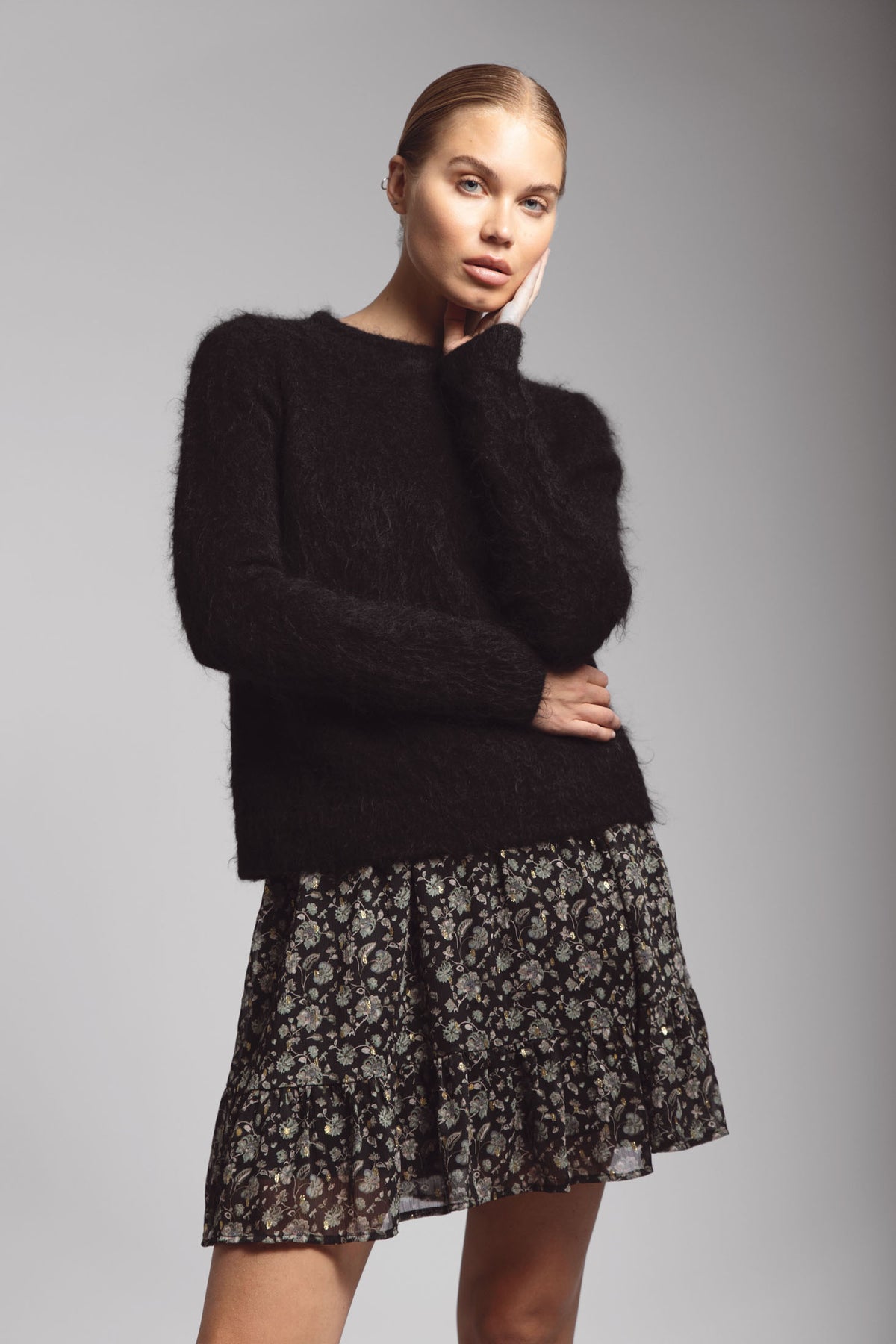 Mille Skirt - Green Amber Print