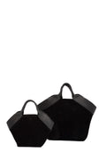 Aura Bag L - Svart Mocka