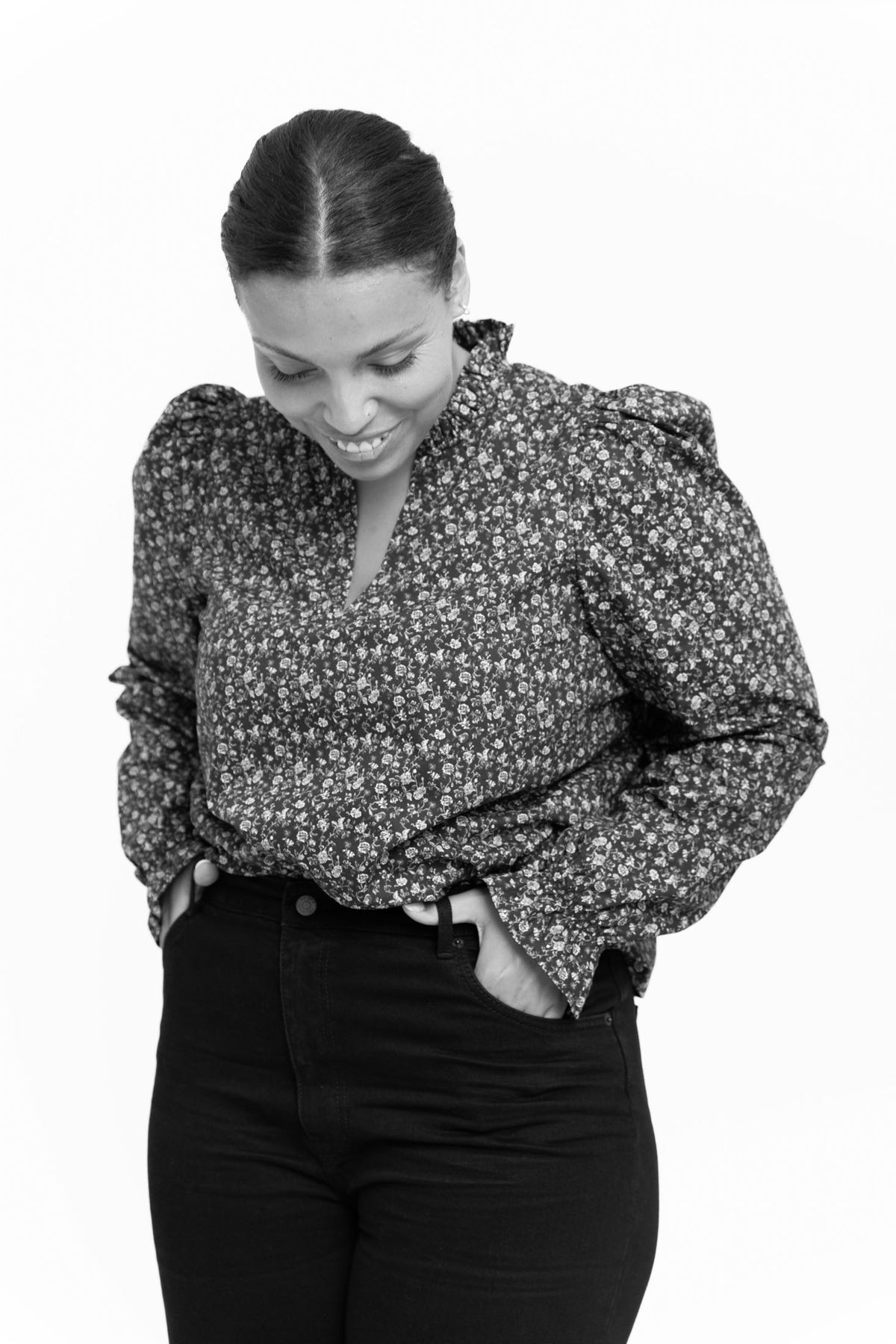 Jenny Blouse - Lilac Hazel Print