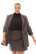 Brooklyn Blazer - Taupe Herringbone