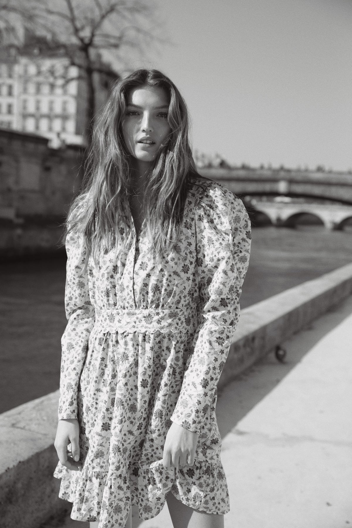 Anouk Dress - White Harvest Print